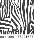 Seamless vector background with Zebra skin 68921675