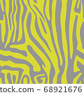 Seamless pattern with colored Zebra skin 68921676