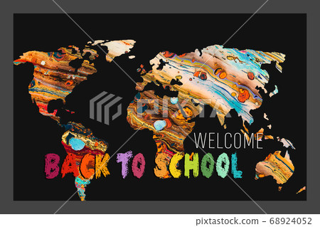 Welcome back to school Design for poster, banner.  68924052