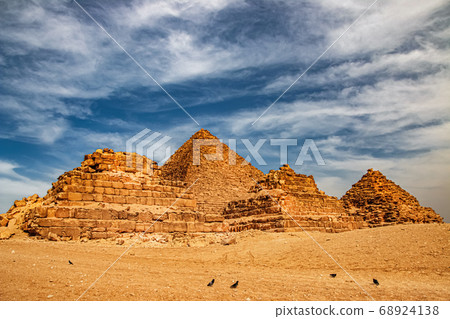 Ancient Pyramid of Mycerinus, Menkaura and the 68924138