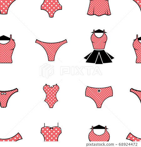 Underwear, Lingerie Signs, Negligee Symbols, 68924472