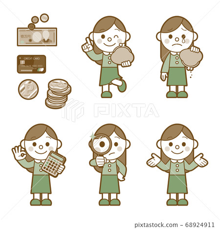 Young woman money management simple Young woman money management simple 68924911