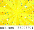 Yellow event campaign background and glitter confetti 68925701
