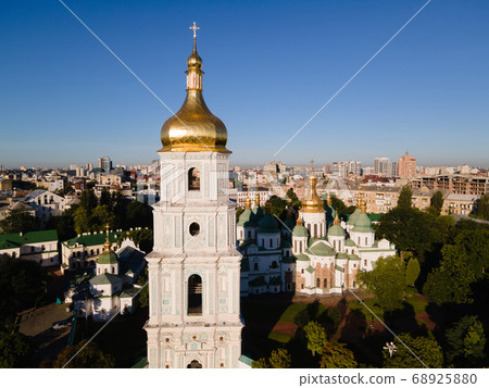 Saint Sophia's Cathedral in Kyiv, Ukraine. Aerial view Saint Sophia's Cathedral in Kyiv, Ukraine. Aerial view 68925880