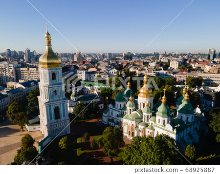 Saint Sophia's Cathedral in Kyiv, Ukraine. Aerial view Saint Sophia's Cathedral in Kyiv, Ukraine. Aerial view 68925887
