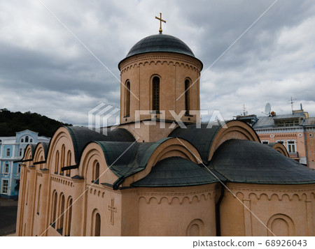 Church of the Tithes by day. Aerial. Kyiv. Ukraine 68926043