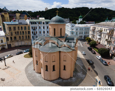 Church of the Tithes by day. Aerial. Kyiv. Ukraine Church of the Tithes by day. Aerial. Kyiv. Ukraine 68926047