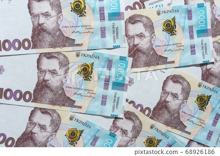 Ukrainian money, texture from Ukrainian banknotes 68926186
