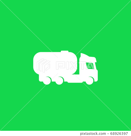 Fuel tanker truck vector icon Fuel tanker truck vector icon 68926397