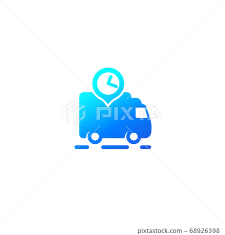 fast delivery van icon, vector logo fast delivery van icon, vector logo 68926398