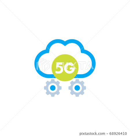 5G network icon with cloud 68926410