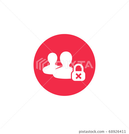 Parental control off icon, vector Parental control off icon, vector 68926411
