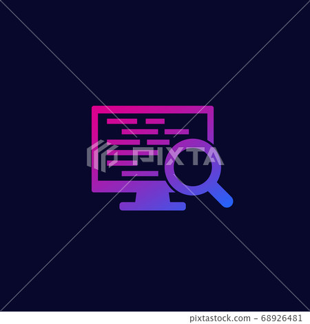 seo analysis and analytics icon 68926481