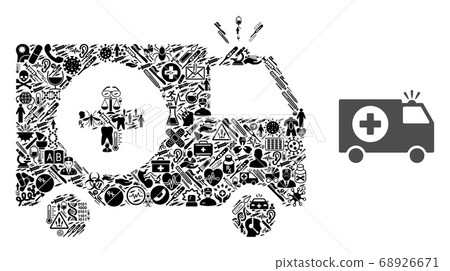 Collage Emergency of Health Symbols 68926671
