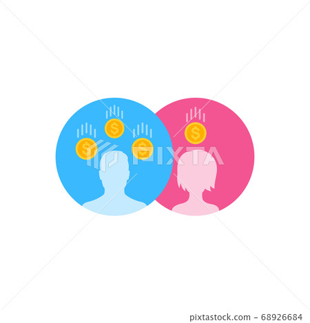 Gender gap in salary vector 68926684