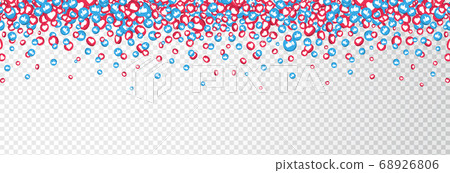 Like and thumbs up icons frame isolated on Like and thumbs up icons frame isolated on 68926806