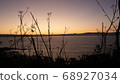 Incredible sunrise in the Atlantic Islands Ons in Galicia, Spain. 68927034