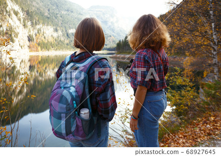 Two happy girls Two happy girls 68927645