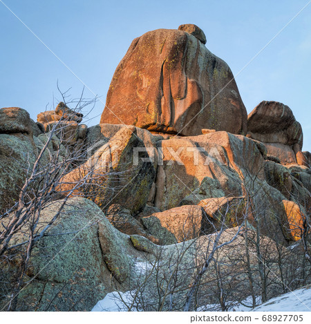 granite rock formation in Vedauwoo Recreation Area granite rock formation in Vedauwoo Recreation Area 68927705