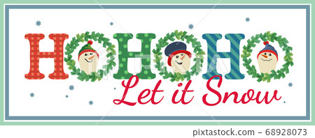 Hand drawn Christmas flat color vector decoration Hand drawn Christmas flat color vector decoration 68928073