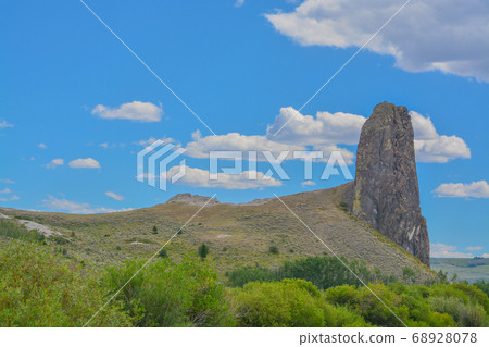 Finger Rock is a volcanic plug located in Stagecoach State Park in the Rocky Mountains,Yampa, Colorado Finger Rock is a volcanic plug located in Stagecoach State Park in the Rocky Mountains,Yampa, Colorado 68928078