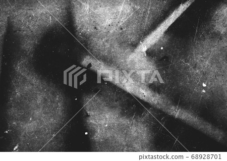 Image of scratched surface texture in black and white colors 68928701