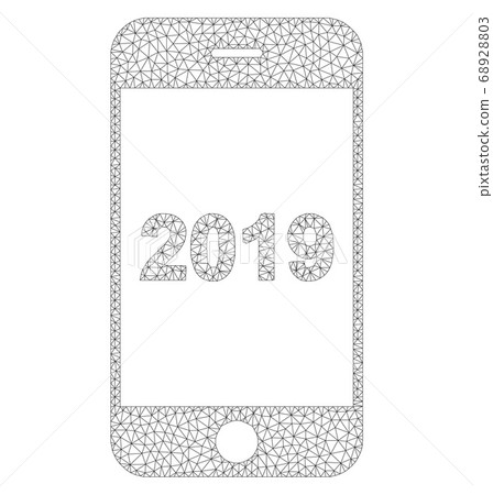 Mesh Vector Smartphone 2019 Icon - Stock Illustration [68928803] - PIXTA