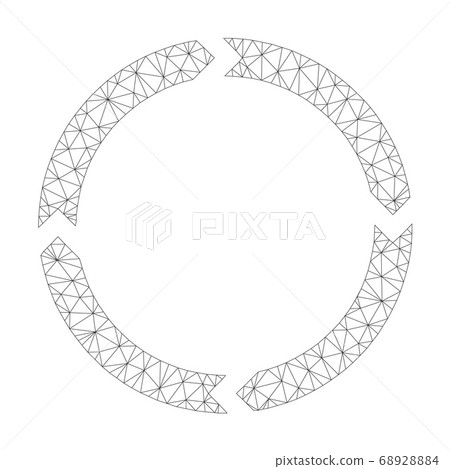 Mesh Vector Rotation Icon - Stock Illustration [68928884] - PIXTA