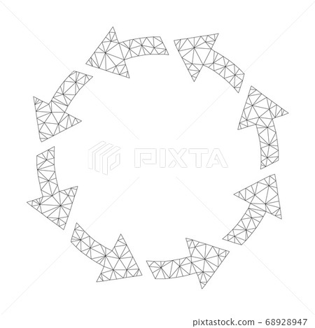 Mesh Vector Rotate Ccw Icon Mesh Vector Rotate Ccw Icon 68928947
