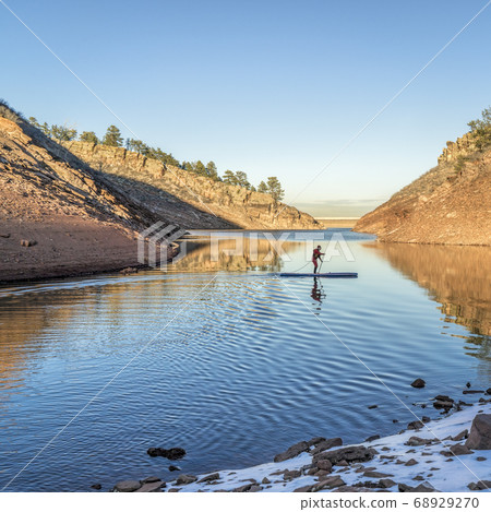 winter stand up paddling in Colorado winter stand up paddling in Colorado 68929270