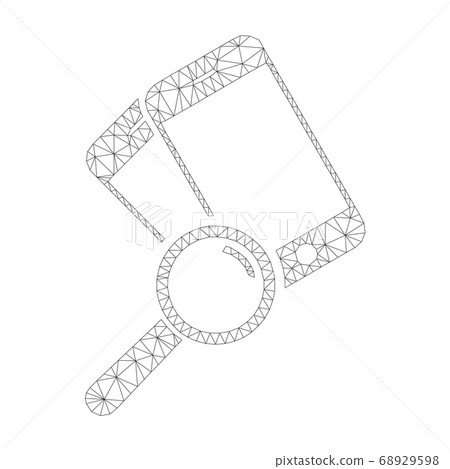 Mesh Vector Find Smartphones Icon - Stock Illustration [68929598] - PIXTA