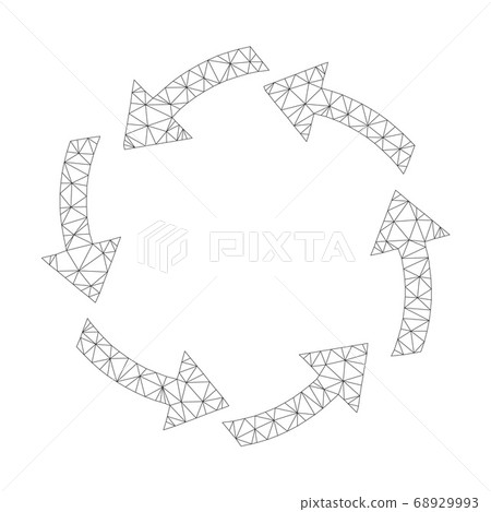 Mesh Vector Circulation Icon Mesh Vector Circulation Icon 68929993