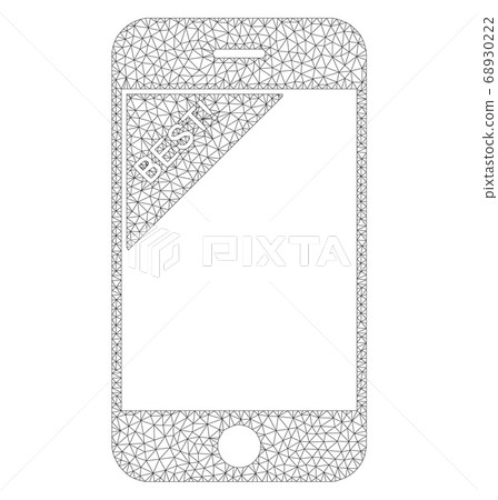 Mesh Vector Best Telephone Icon Mesh Vector Best Telephone Icon 68930222