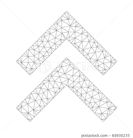 Mesh Vector Shift Up Icon 68930235
