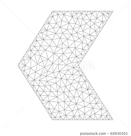 Mesh Vector Direction Left Icon 68930301