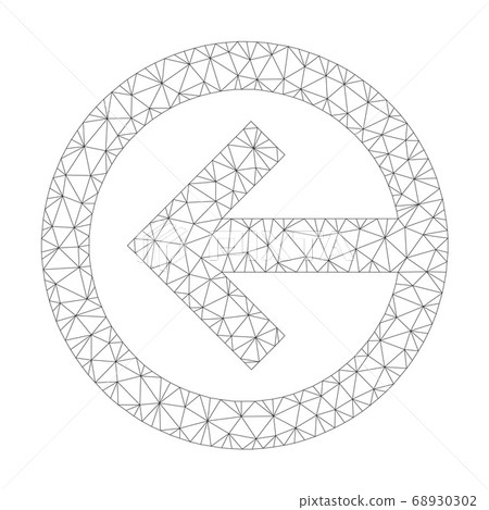 Mesh Vector Direction Left Icon 68930302