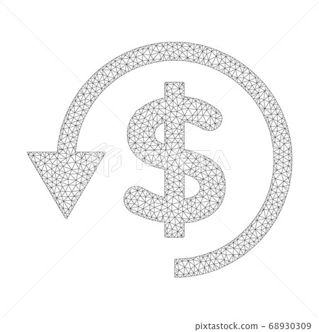 Mesh Vector Chargeback Icon 68930309