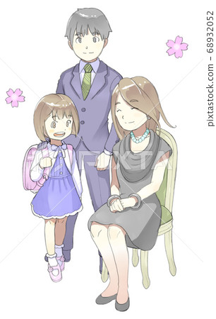 我女兒一年級,所以我和家人合影留念 我女兒一年級,所以我和家人合影留念 68932052