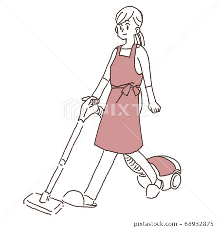 Woman cleaning housework Woman cleaning housework 68932875