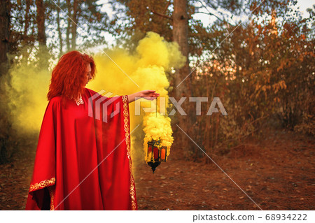 Smoke screen in the woods. Smoke screen in the woods. 68934222