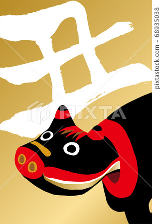 2021 ox year new year's card template material 2021 ox year new year's card template material 68935038