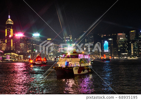 香港夜景城市景觀 香港夜景城市景觀 68935195