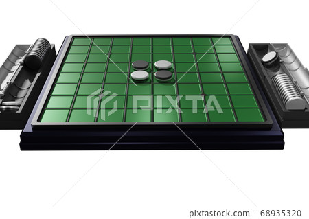 Othello (reversi) white background Othello (reversi) white background 68935320