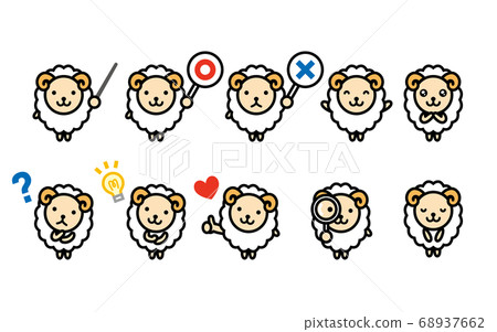 Sheep character set A 68937662