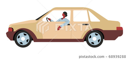 City transport, driver sitting in car, transport vehicle City transport, driver sitting in car, transport vehicle 68939288