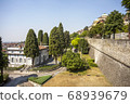 City wall of the old town of Bergamo Lombardy 68939679