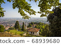 View of the city of Bergamo in Lombardy Italy from 68939680