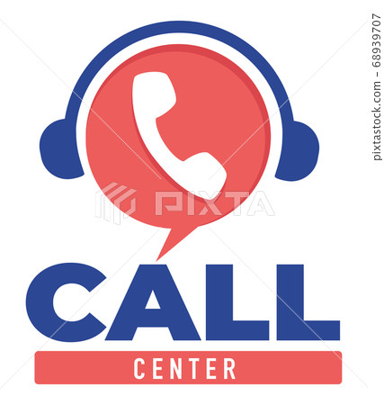 Call center support for clients and customers vector 68939707