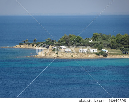希臘夏季和翡翠綠色地中海24 68940898