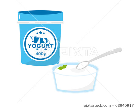 Yogurt container isolated Royalty Free Vector Image